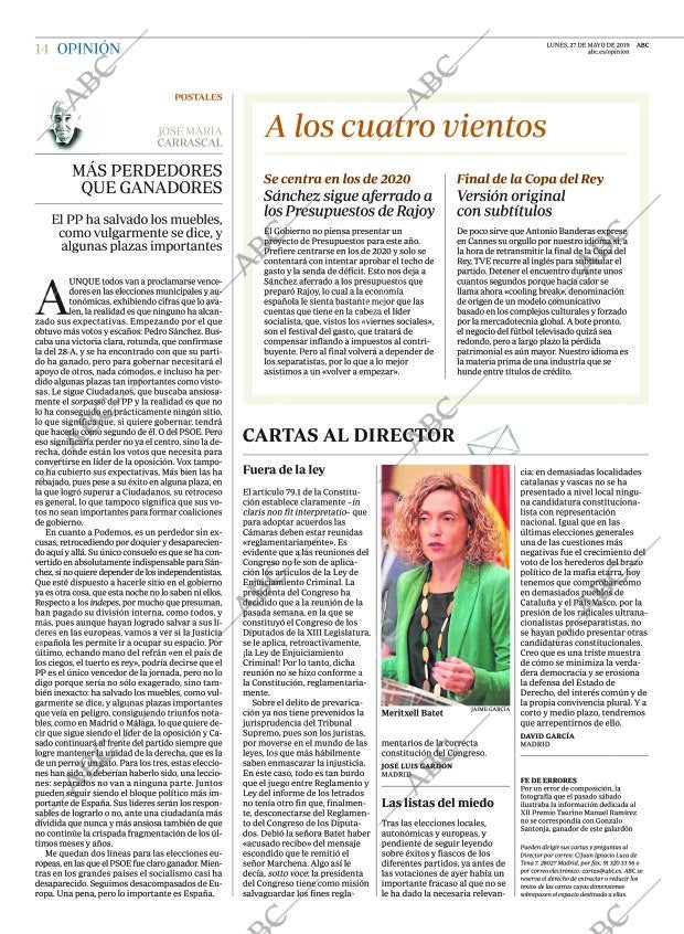 ABC MADRID 27-05-2019 página 14