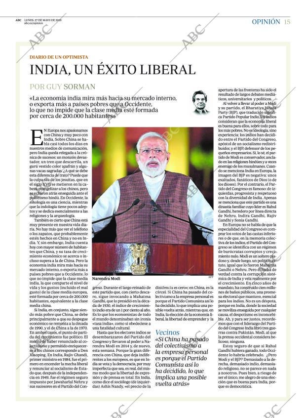 ABC MADRID 27-05-2019 página 15