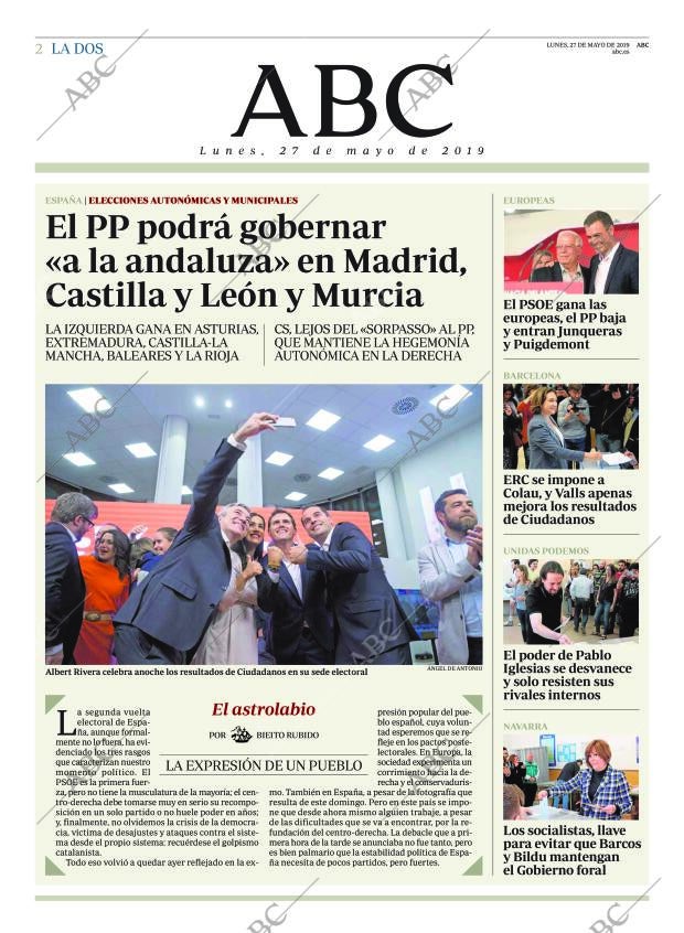 ABC MADRID 27-05-2019 página 2
