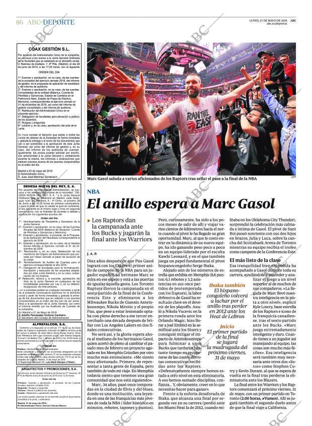 ABC MADRID 27-05-2019 página 86