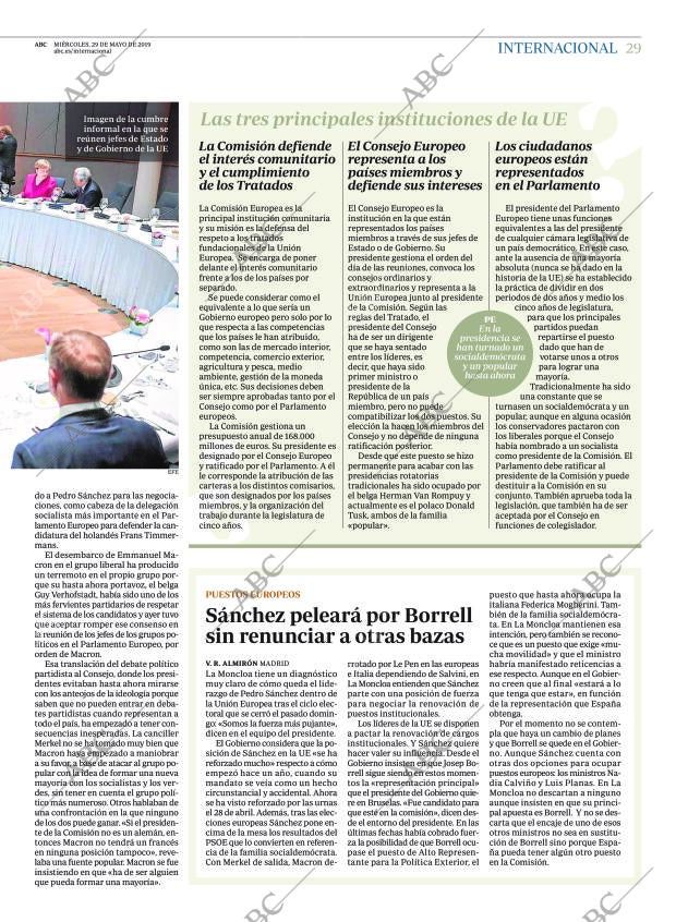 ABC MADRID 29-05-2019 página 29