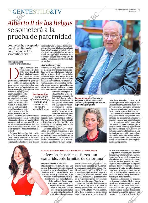 ABC MADRID 29-05-2019 página 74