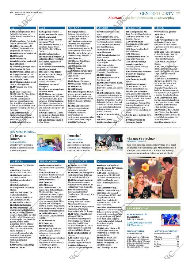 ABC MADRID 29-05-2019 página 77