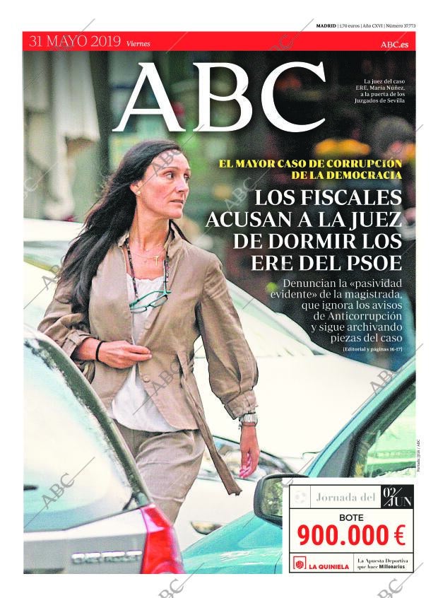 ABC MADRID 31-05-2019 página 1