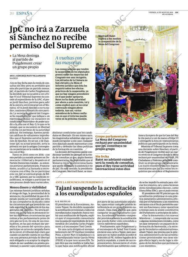 ABC MADRID 31-05-2019 página 20