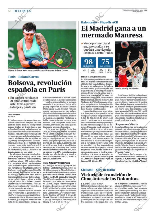 ABC MADRID 31-05-2019 página 64