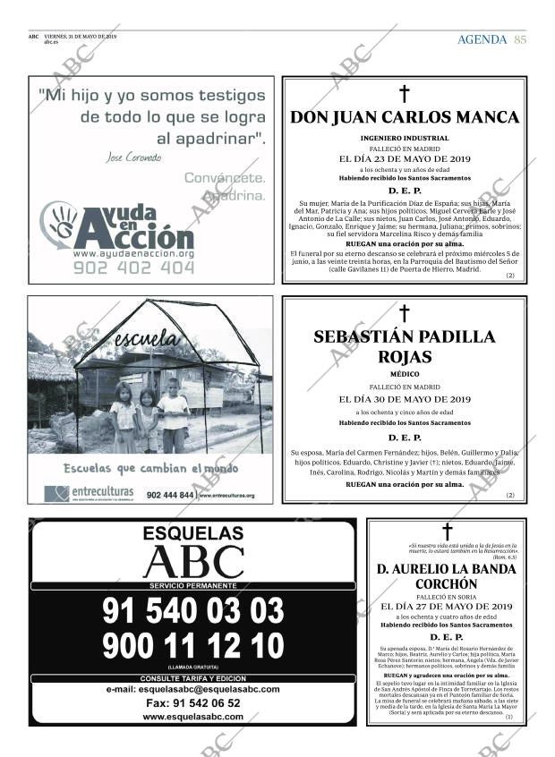 ABC MADRID 31-05-2019 página 85
