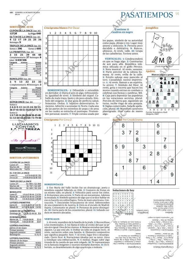 ABC MADRID 31-05-2019 página 91