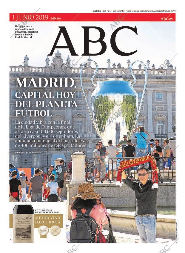 ABC MADRID 01-06-2019 página 1