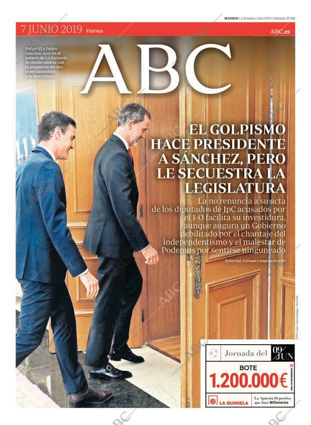 ABC MADRID 07-06-2019 página 1