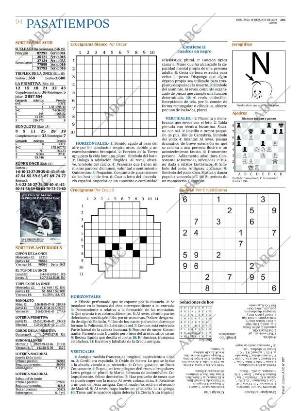 ABC MADRID 16-06-2019 página 94
