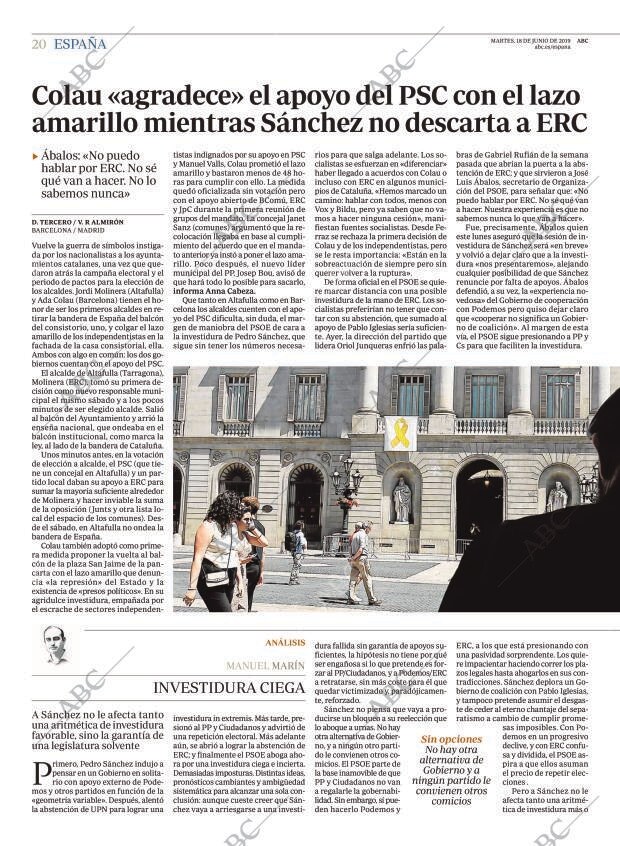 ABC MADRID 18-06-2019 página 20