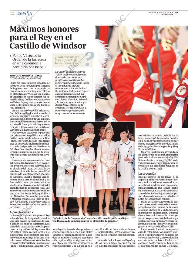 ABC MADRID 18-06-2019 página 22