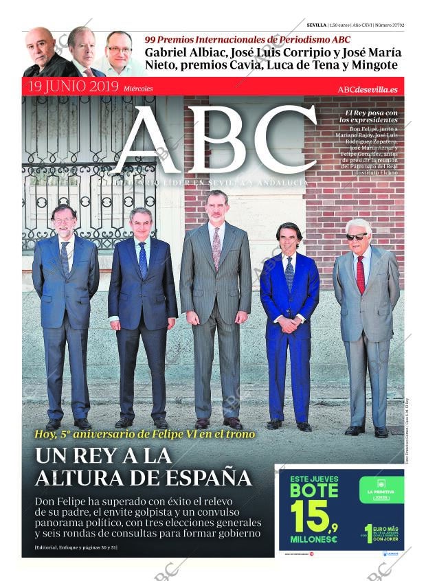 ABC SEVILLA 19-06-2019 página 1