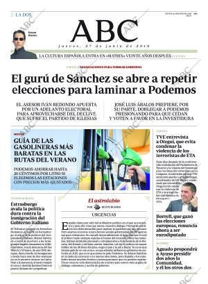 ABC MADRID 27-06-2019 página 2