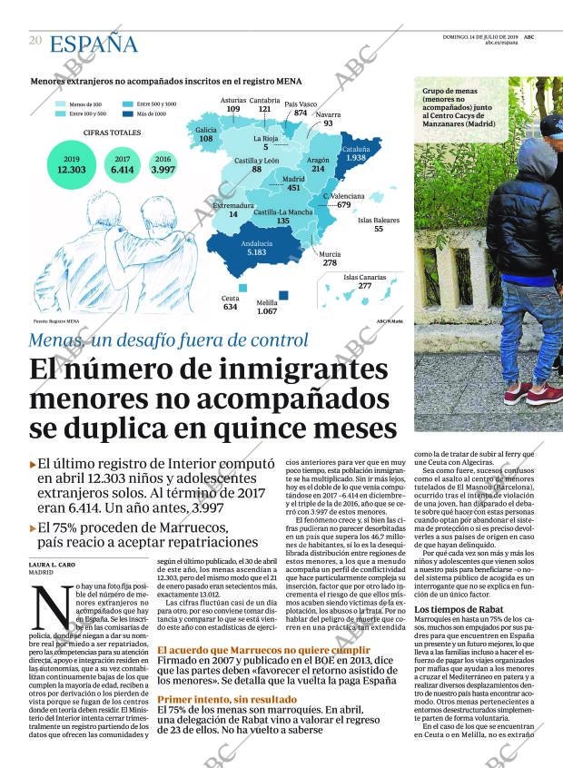 ABC MADRID 14-07-2019 página 20