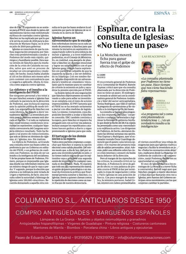 ABC MADRID 14-07-2019 página 25