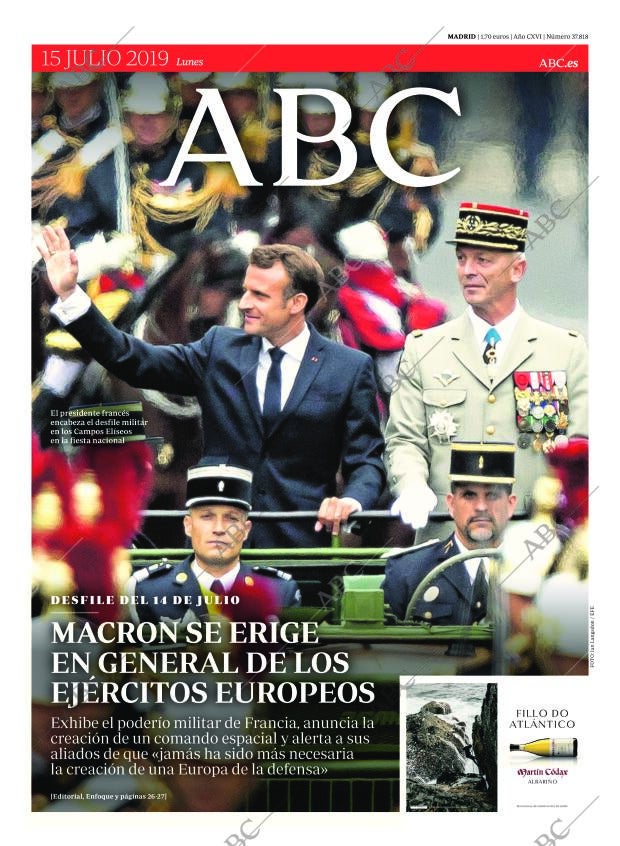 ABC MADRID 15-07-2019 página 1