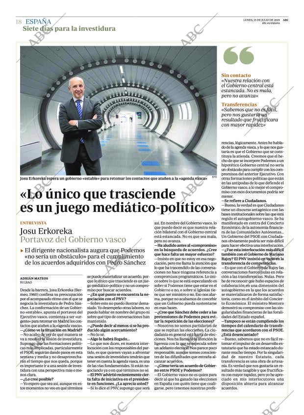 ABC MADRID 15-07-2019 página 18