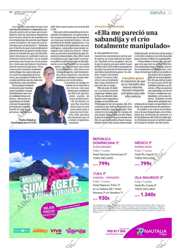 ABC MADRID 15-07-2019 página 23