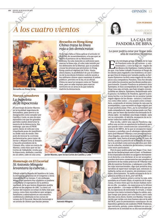 ABC MADRID 25-07-2019 página 13