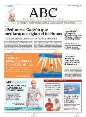 ABC MADRID 28-07-2019 página 2