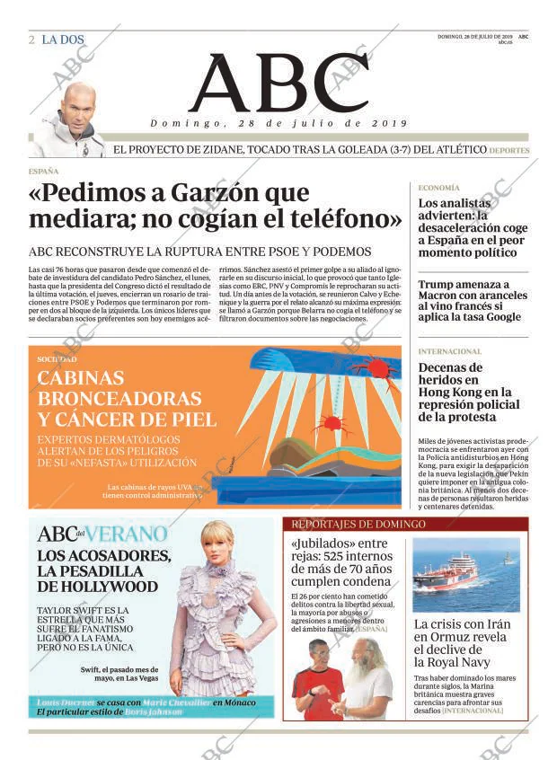 ABC MADRID 28-07-2019 página 2