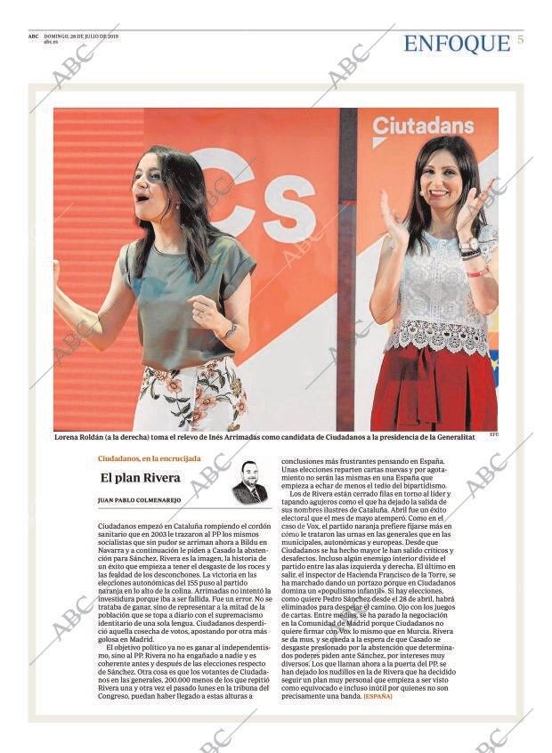 ABC MADRID 28-07-2019 página 5
