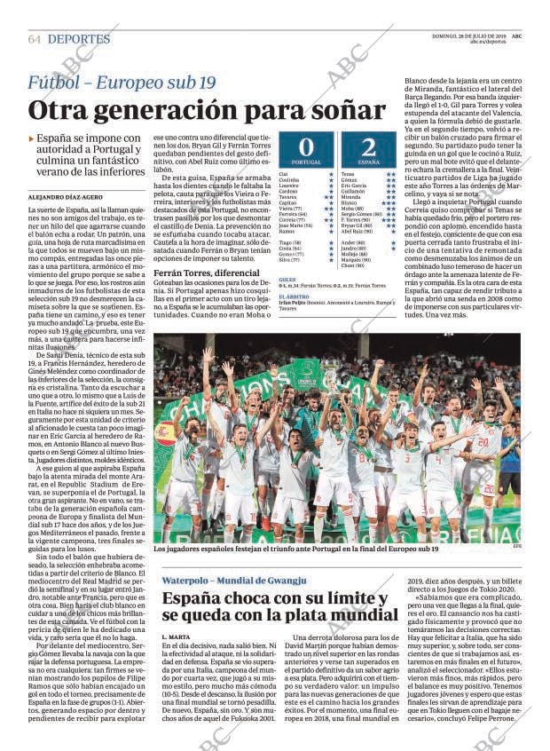 ABC MADRID 28-07-2019 página 64