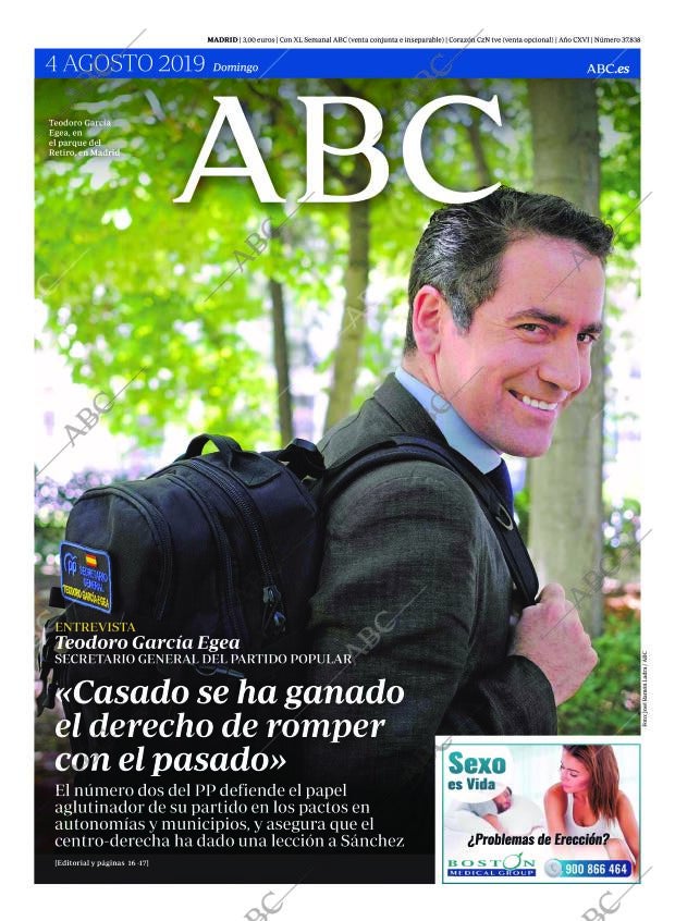 ABC MADRID 04-08-2019 página 1