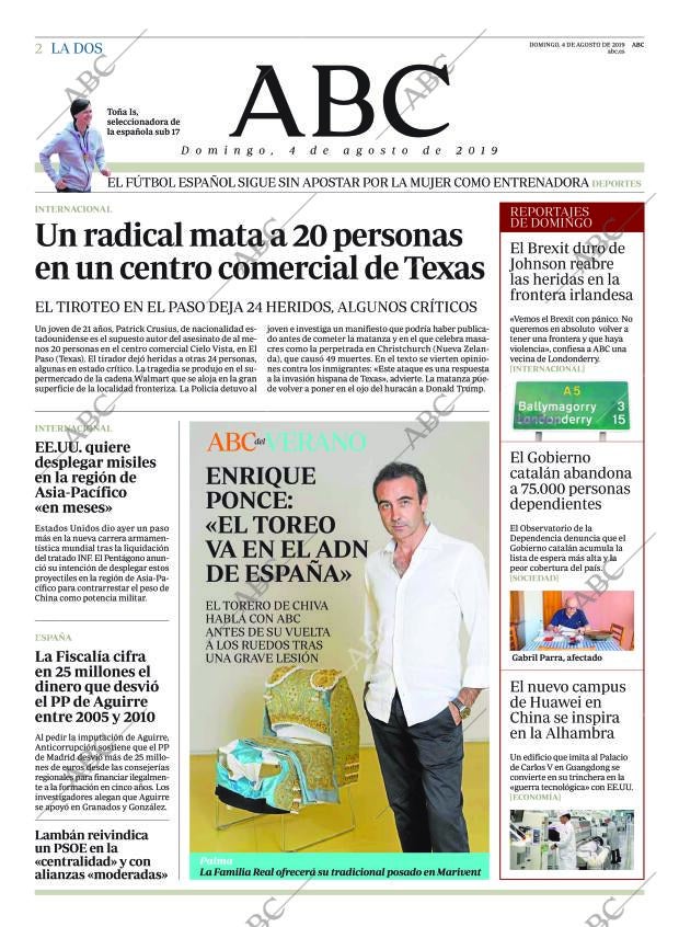 ABC MADRID 04-08-2019 página 2