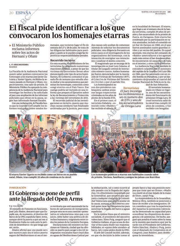 ABC MADRID 06-08-2019 página 20