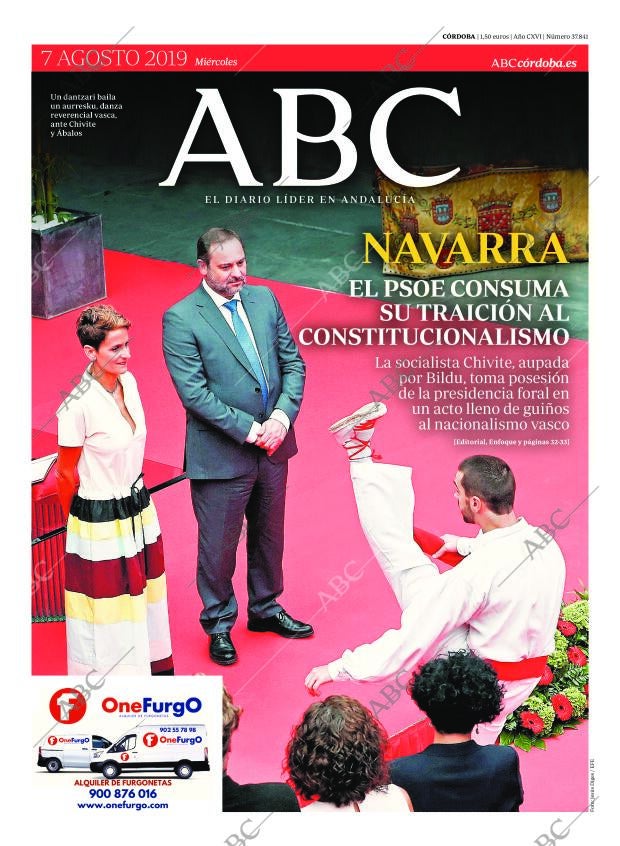 ABC CORDOBA 07-08-2019 página 1