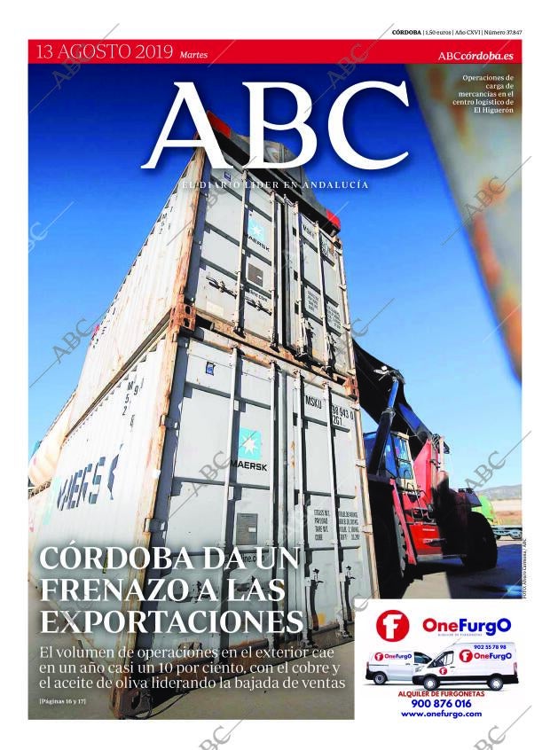 ABC CORDOBA 13-08-2019 página 1