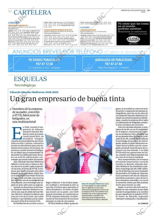 ABC CORDOBA 14-08-2019 página 50