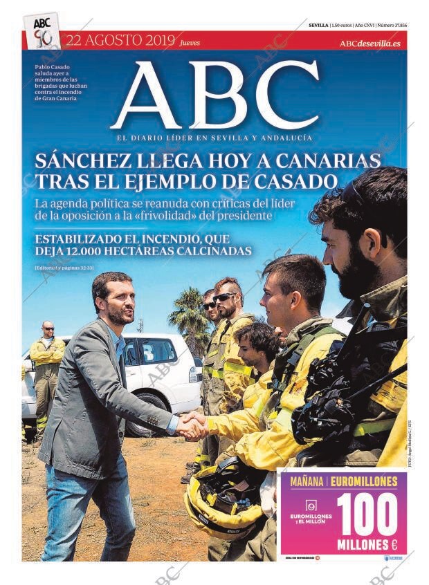 ABC SEVILLA 22-08-2019 página 1