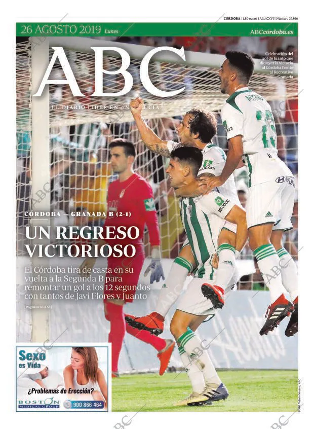 ABC CORDOBA 26-08-2019 página 1