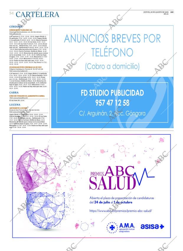 ABC CORDOBA 29-08-2019 página 54