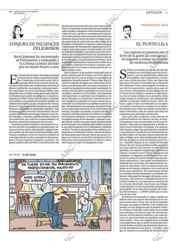 ABC MADRID 29-08-2019 página 13