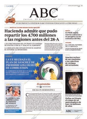 ABC MADRID 29-08-2019 página 2