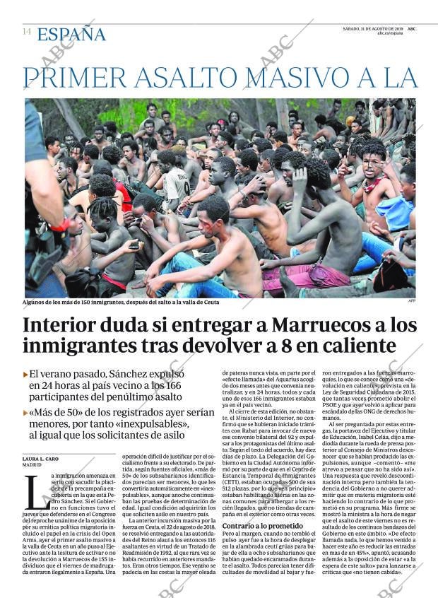 ABC MADRID 31-08-2019 página 14