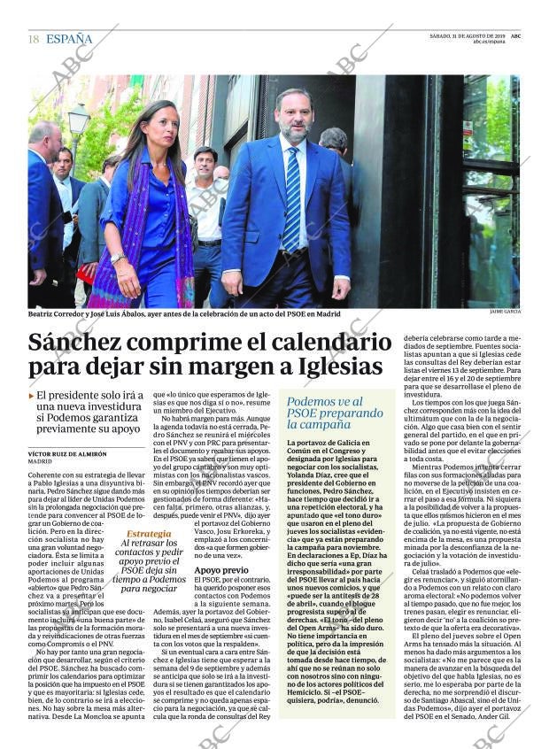 ABC MADRID 31-08-2019 página 18