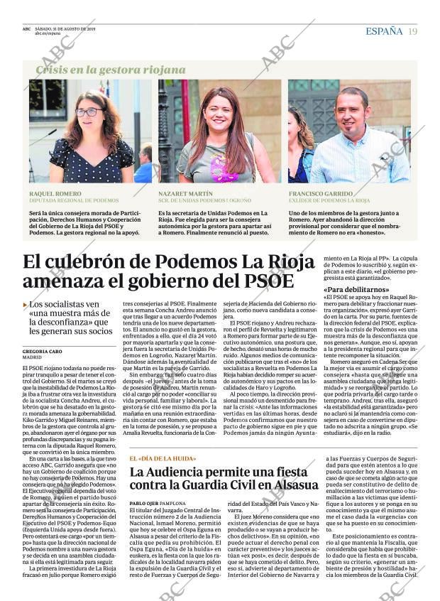 ABC MADRID 31-08-2019 página 19