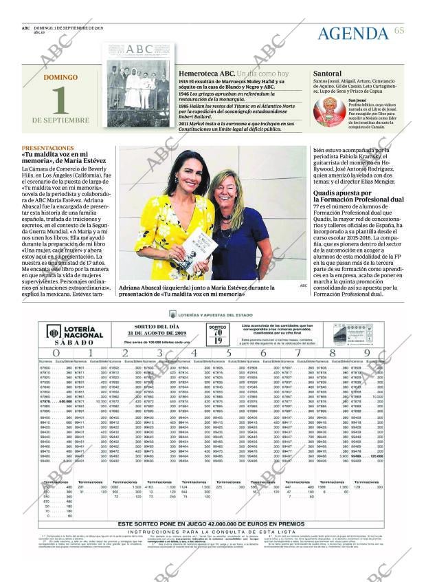 ABC MADRID 01-09-2019 página 65