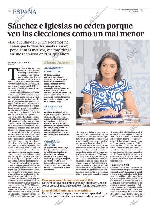ABC MADRID 07-09-2019 página 16