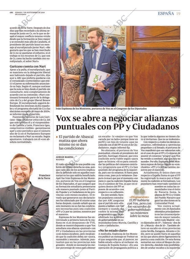 ABC MADRID 07-09-2019 página 19