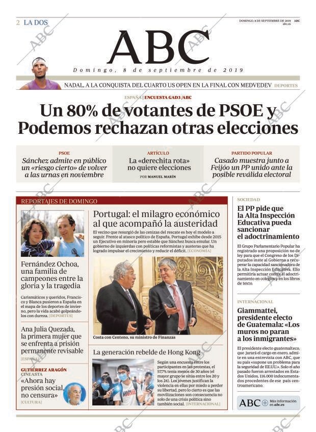 ABC MADRID 08-09-2019 página 2