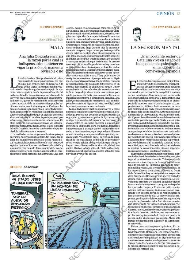 ABC MADRID 12-09-2019 página 13