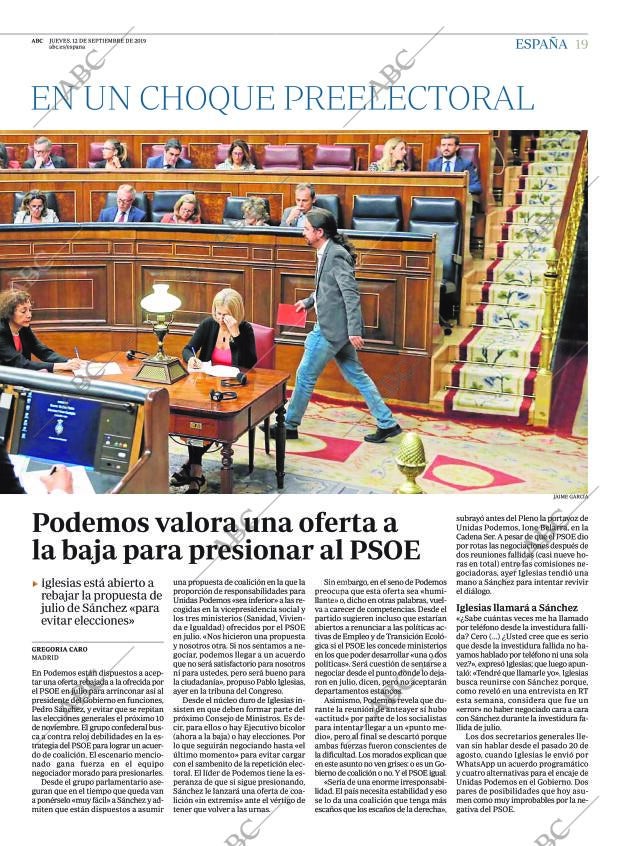 ABC MADRID 12-09-2019 página 19