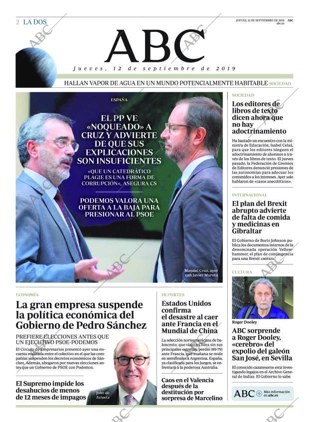 ABC MADRID 12-09-2019 página 2